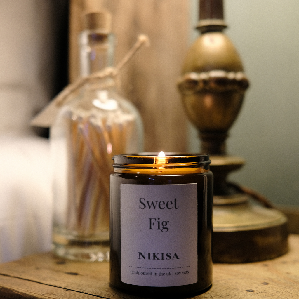 Sweet Fig soy wax scented candle