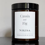 Load image into Gallery viewer, cassis &amp; fig soy wax scented candle 
